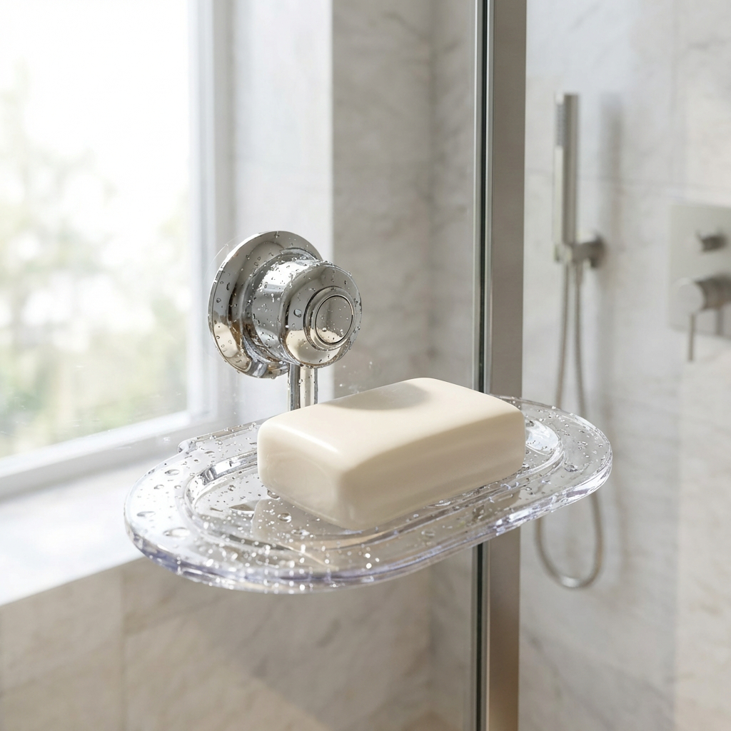 Saboneteira Porta Sabonete Parede Abs Cromado Resistente Pronta Entrega