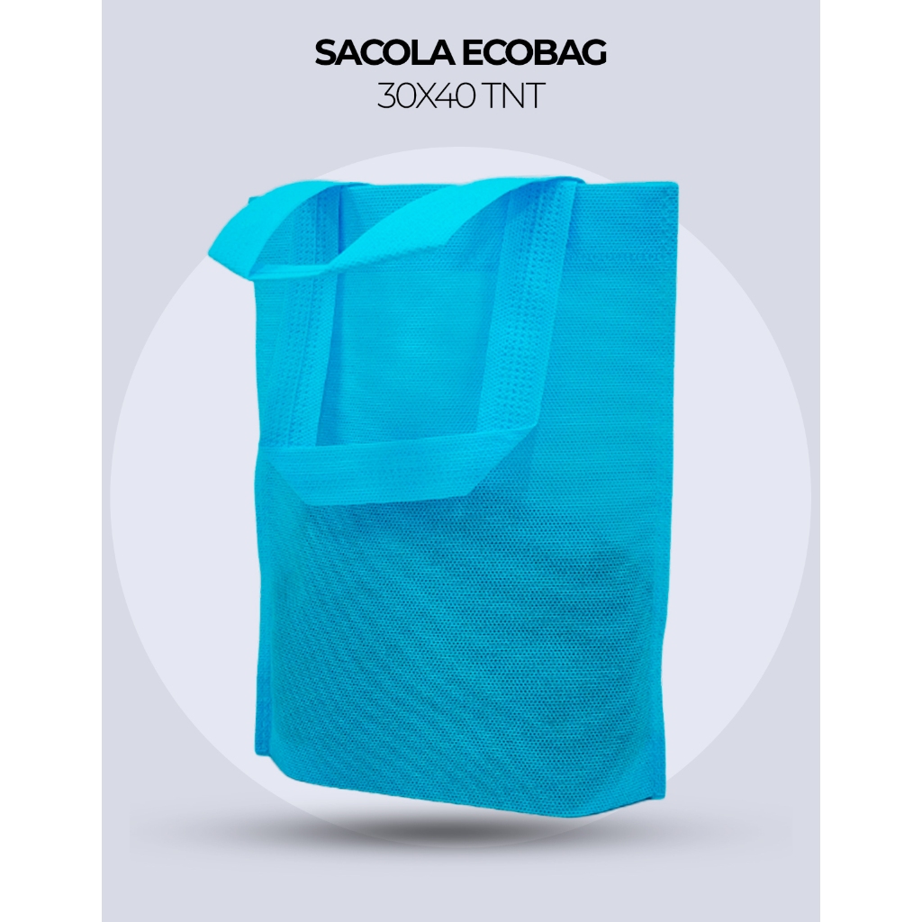 Sacola Ecobag TNT 30x40cm Loja Bolsa Evento Aniversário Feira Compras Kit com 10 20 30 em Oferta na Shopee