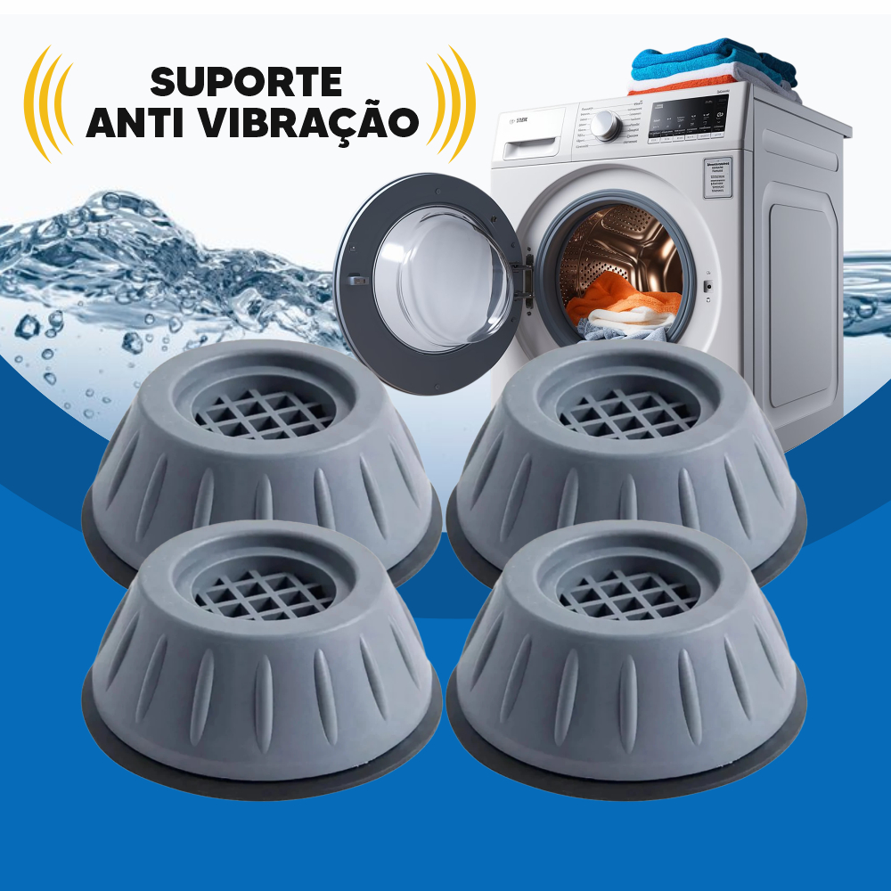 Suporte Borracha Antivibração Pé Nivelador para Máquina de Lavar Móveis Antirruído em Oferta na Shopee