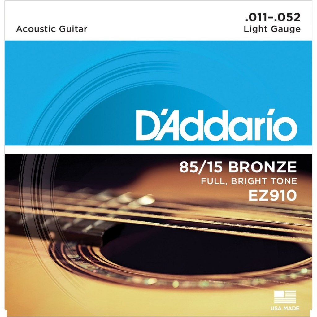 Encordoamento Para Violão Daddario Aço 011 Ez910