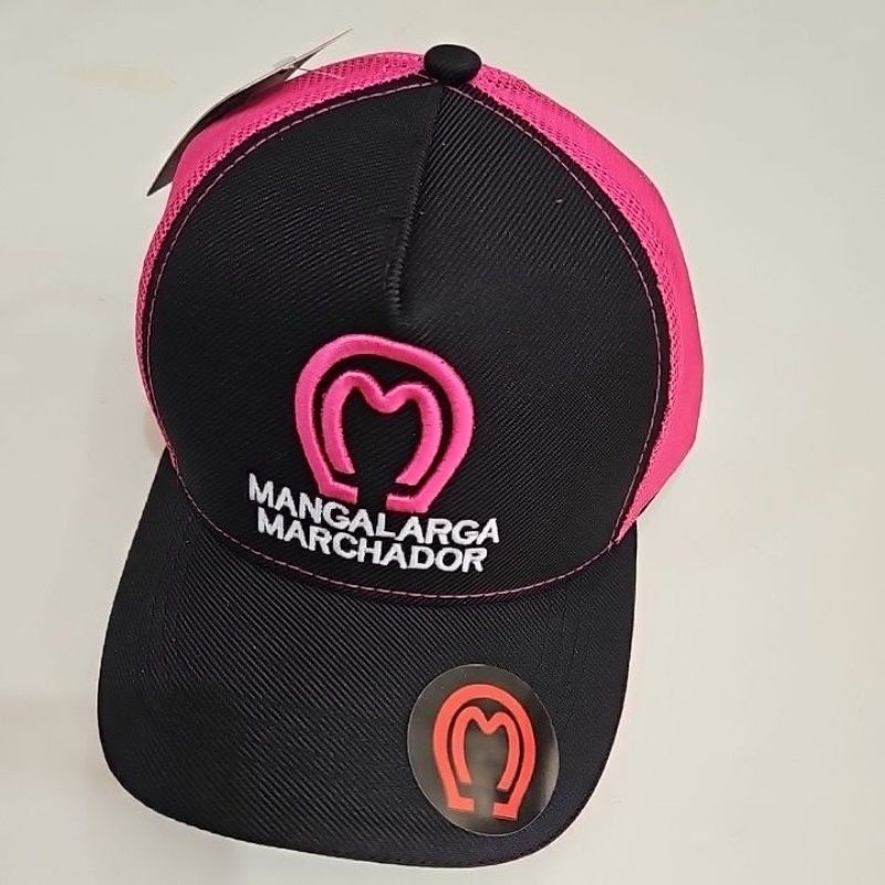 Boné Contry Mangalarga Marchador Preto X Rosa.