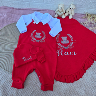 Saída de Maternidade em Suedine 100% Algodão em Oferta na Shopee