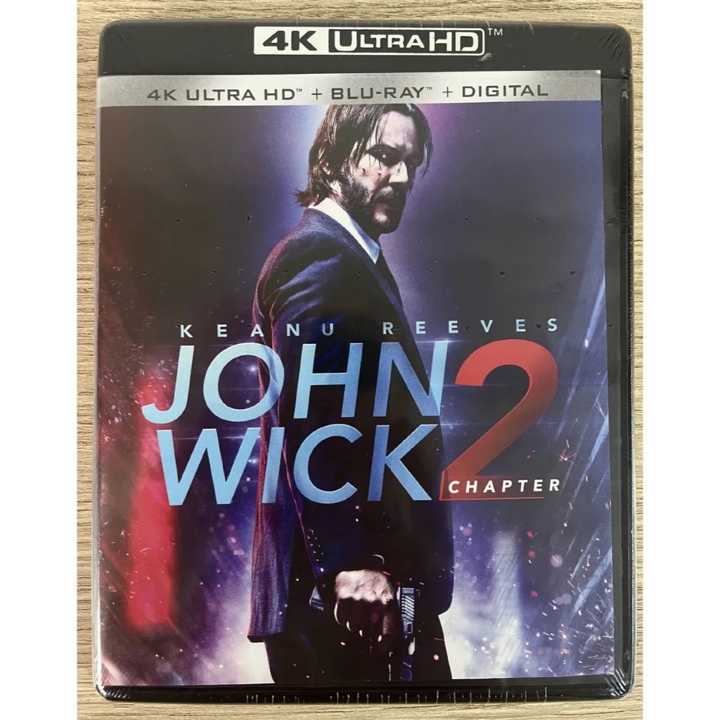4K UHD + Blu-Ray John Wick Um Novo Dia Para Matar - John Wick 2 - Keanu Reeves - Lacrado