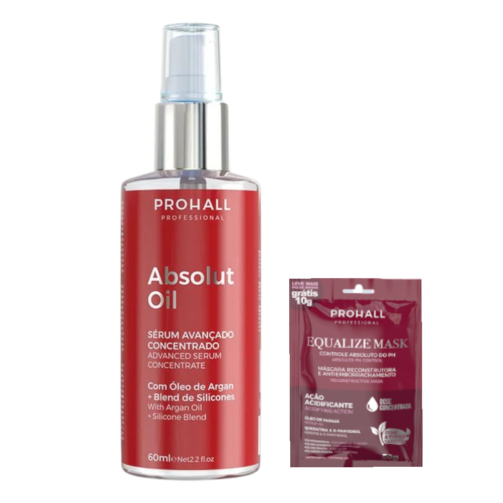 Oleo Reparador Capilar Absolut Oil Sérum Redução do Frizz e Brilho Extraordinário 60 Prohall ML