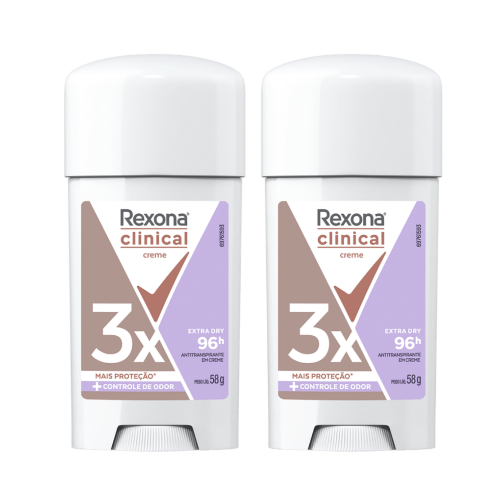 Rexona Clinical Creme Extra Dry Desodorante Antitranspirante 58g