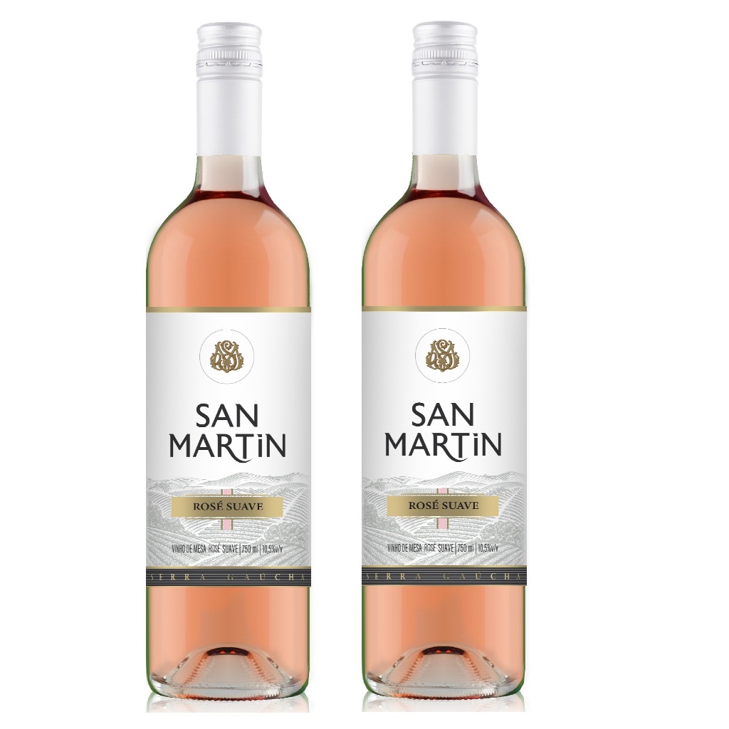 Kit 2 Unidades Vinho San Martin Rose Suave 750ml