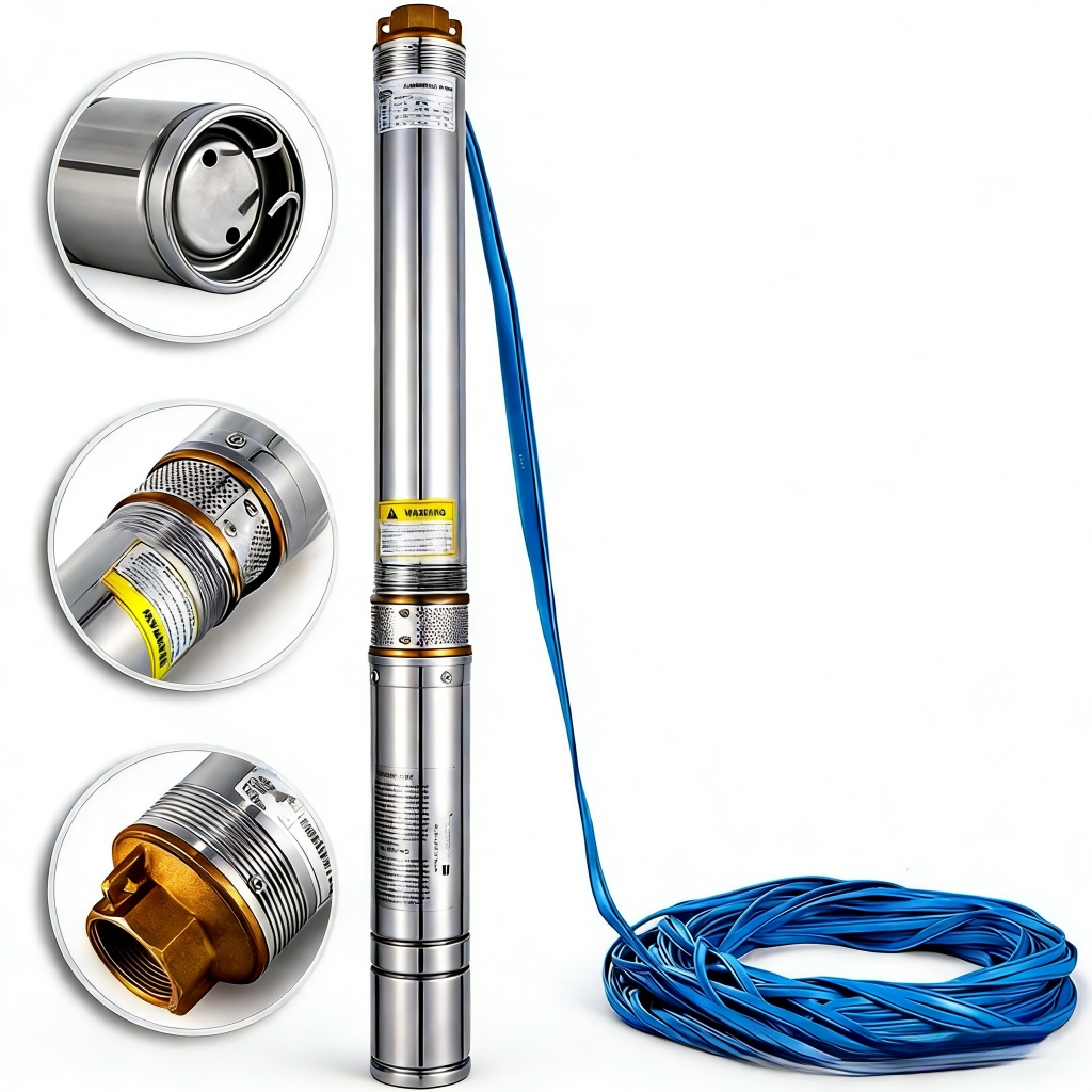 Bomba Submersa Caneta para Poço Palito 1/3cv 3Pol Poço Artesiano 80M House BOMVINK Machine