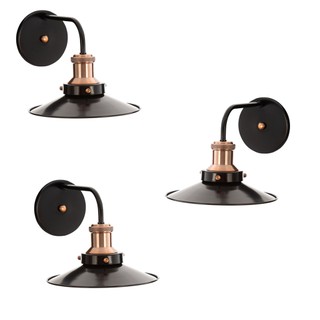 Kit 3 Arandelas Industrial Vintage Retro Nordic Loft