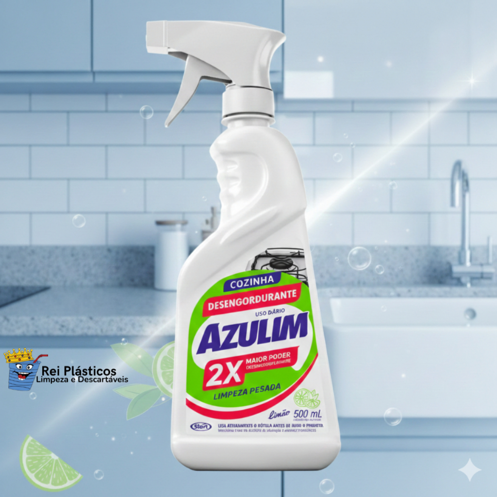Desengordurante Azulim Spray 500ml Limpeza Pesada Com Gatilho