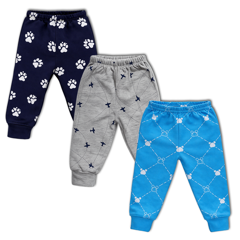 Kit 3 Peças Mijão Calça Culote Malha Estampado 100% Algodão em Oferta na Shopee