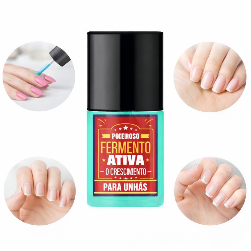 Base Fortalecedora De Unha Poderoso Fermento - Linha Sos em Oferta na Shopee