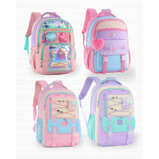 Mochila Escolar Juvenil Feminina Menina infantil tamanho grande Candy em Oferta na Shopee