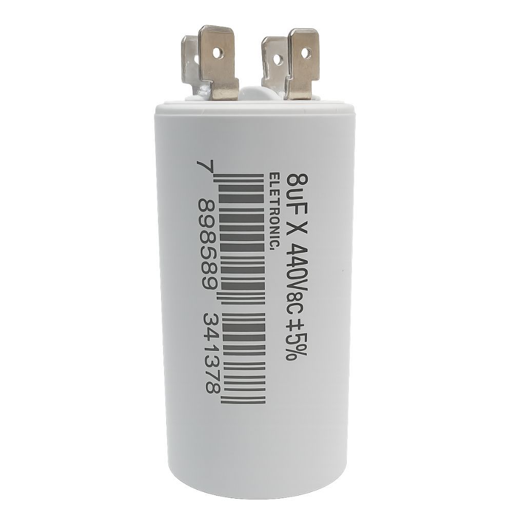 CAPACITOR METALIZADO 8 UF X 440V C/ TERMINAL