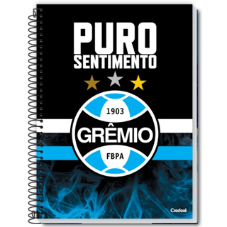 Caderno Universitário 1 Matéria 80 Folhas Com o Grêmio Credeal - Escolha a Capa em Oferta na Shopee