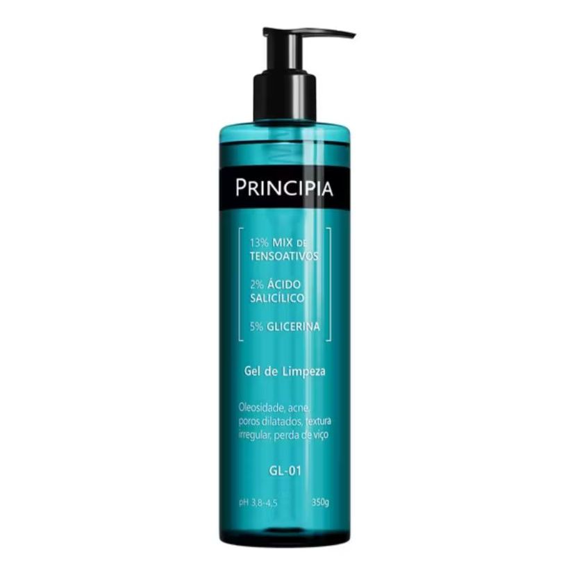 Gel de Limpeza Principia GL-01 c/ 2% Ácido Salicílico + 5% Glicerina - 350g