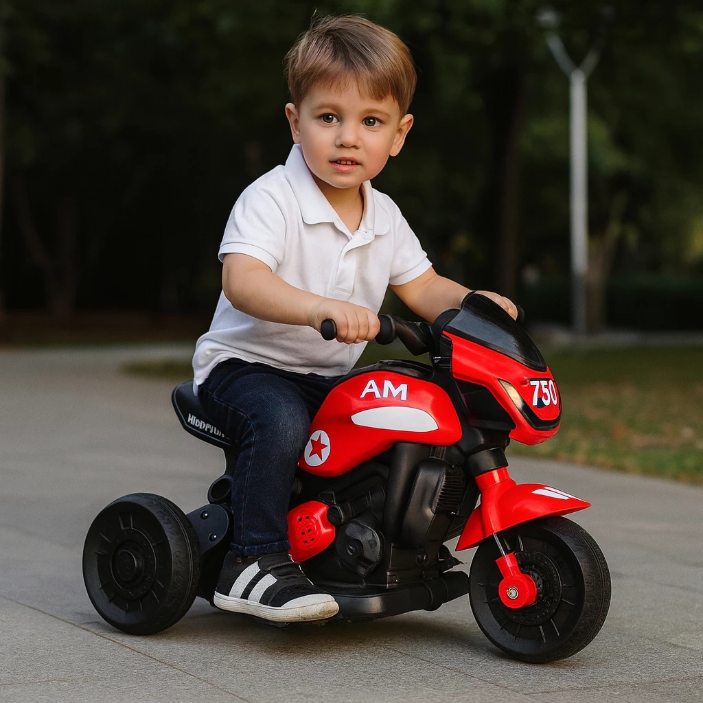 Moto Elétrica Infantil Esportiva Acelera Veículo Passeio Andador Carrinho Presente