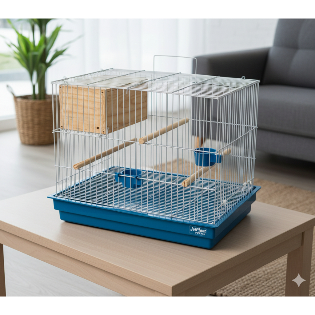 Gaiola Criadeira Completa Para Aves e Calopsitas com Ninho MDF – Super Resistente Jel Plast