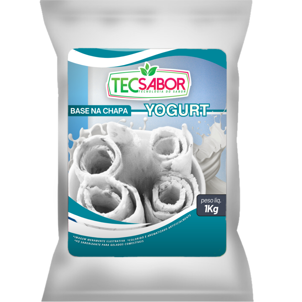 Base para Sorvete na Chapa Iogurte 1 kg Sabores Tecsabor