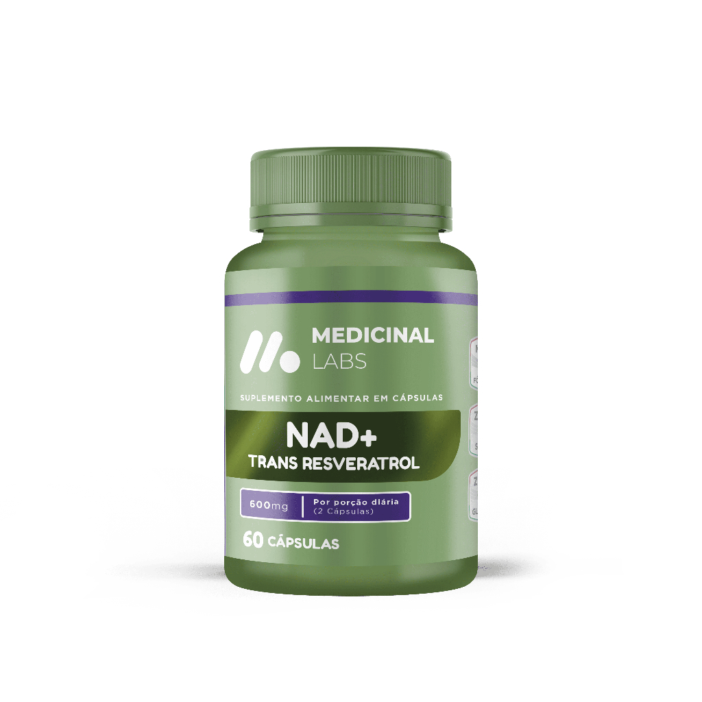NAD + TRANS RESVERATROL 600MG 60CAPS MEDICINAL LABS
