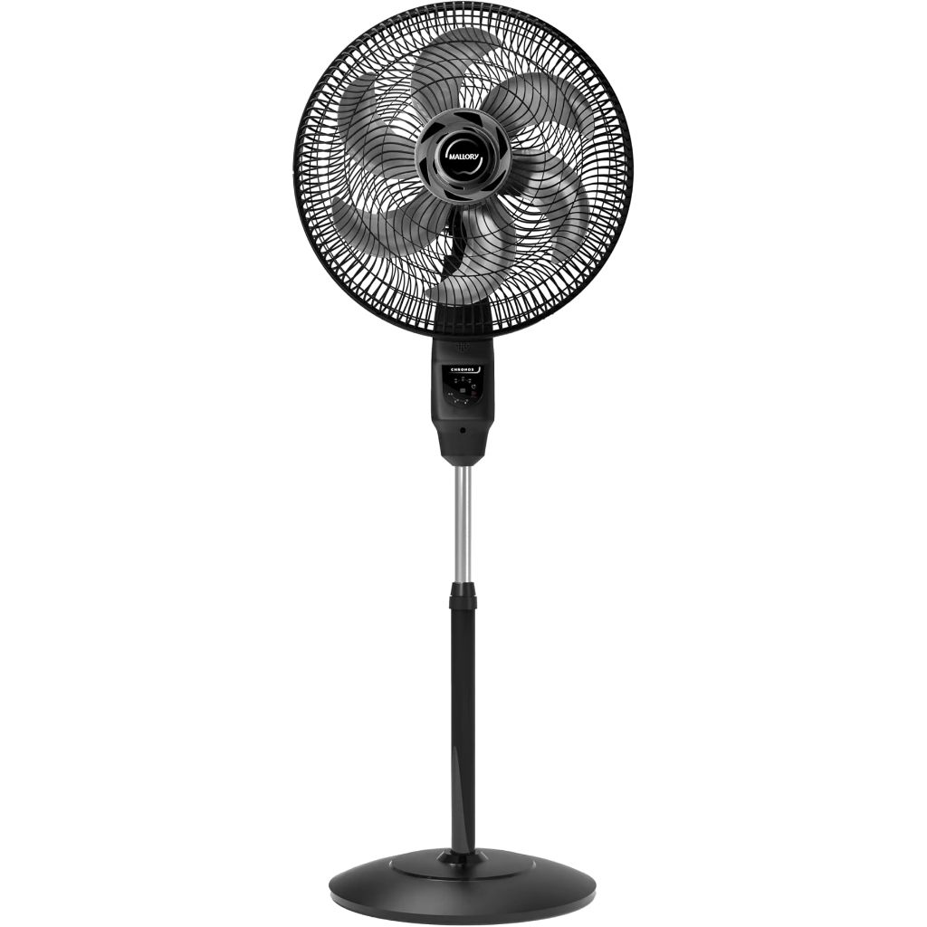 Ventilador Coluna Chronos Preto 110v Silencioso Mallory com Controle Remoto em Oferta na Shopee