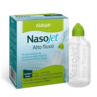 NasoJet Completo Frasco 240mL + Refil 30 envelopes similar Nasoar e Rinosoro Alto fluxo volume em Oferta na Shopee