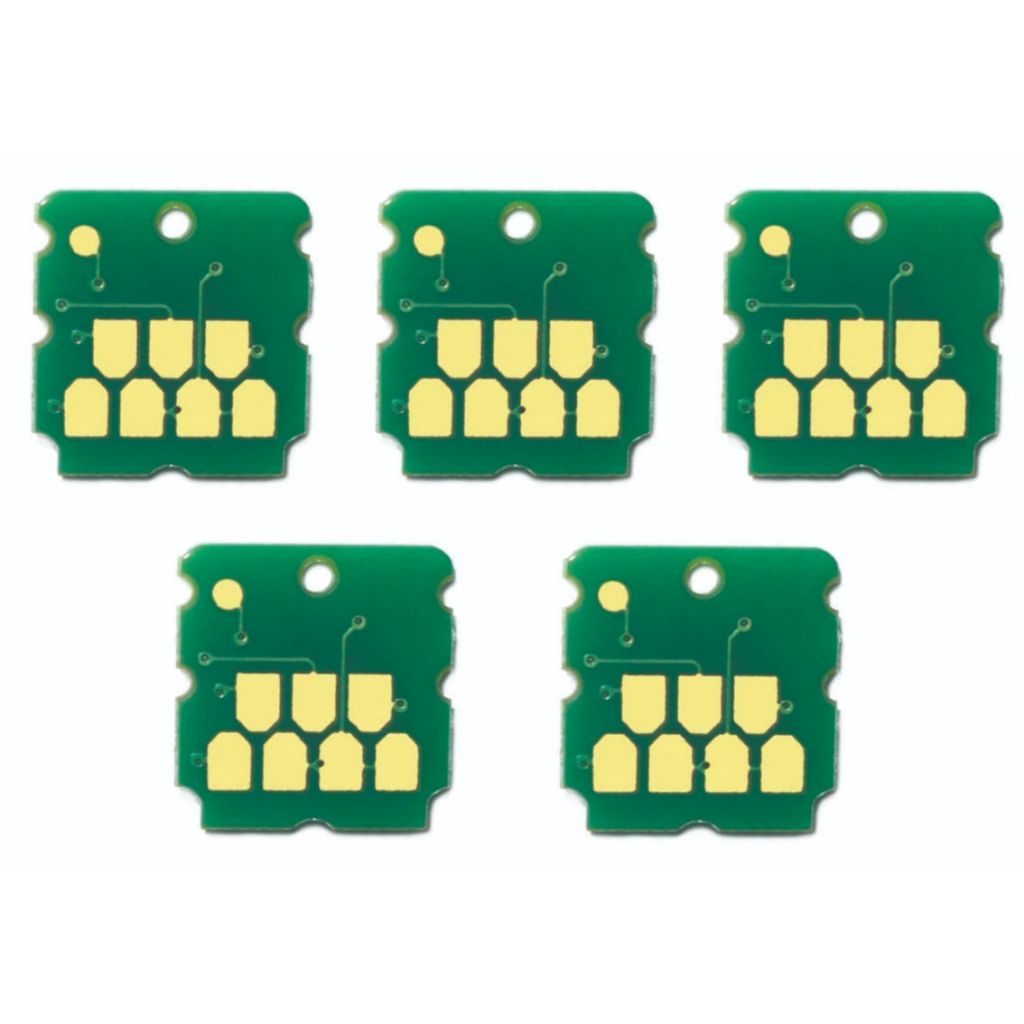 Kit 5x Chips Da Caixa de Manutenção Para Epson C9345 L15150 L15160 L8180 L8050