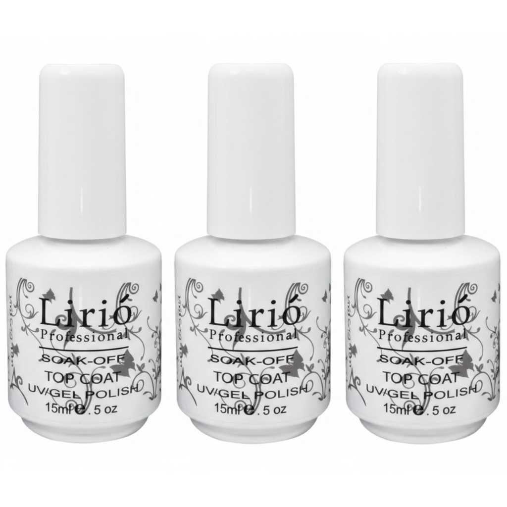 kit c/ 3 top coats em gel 15 ml [ embalagem branca ] - C&S BAZAR -