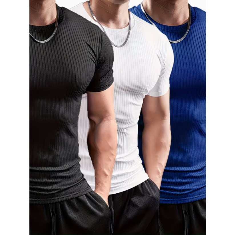 Camisa Camiseta 100% Canelada Masculina Inpulse em Oferta na Shopee