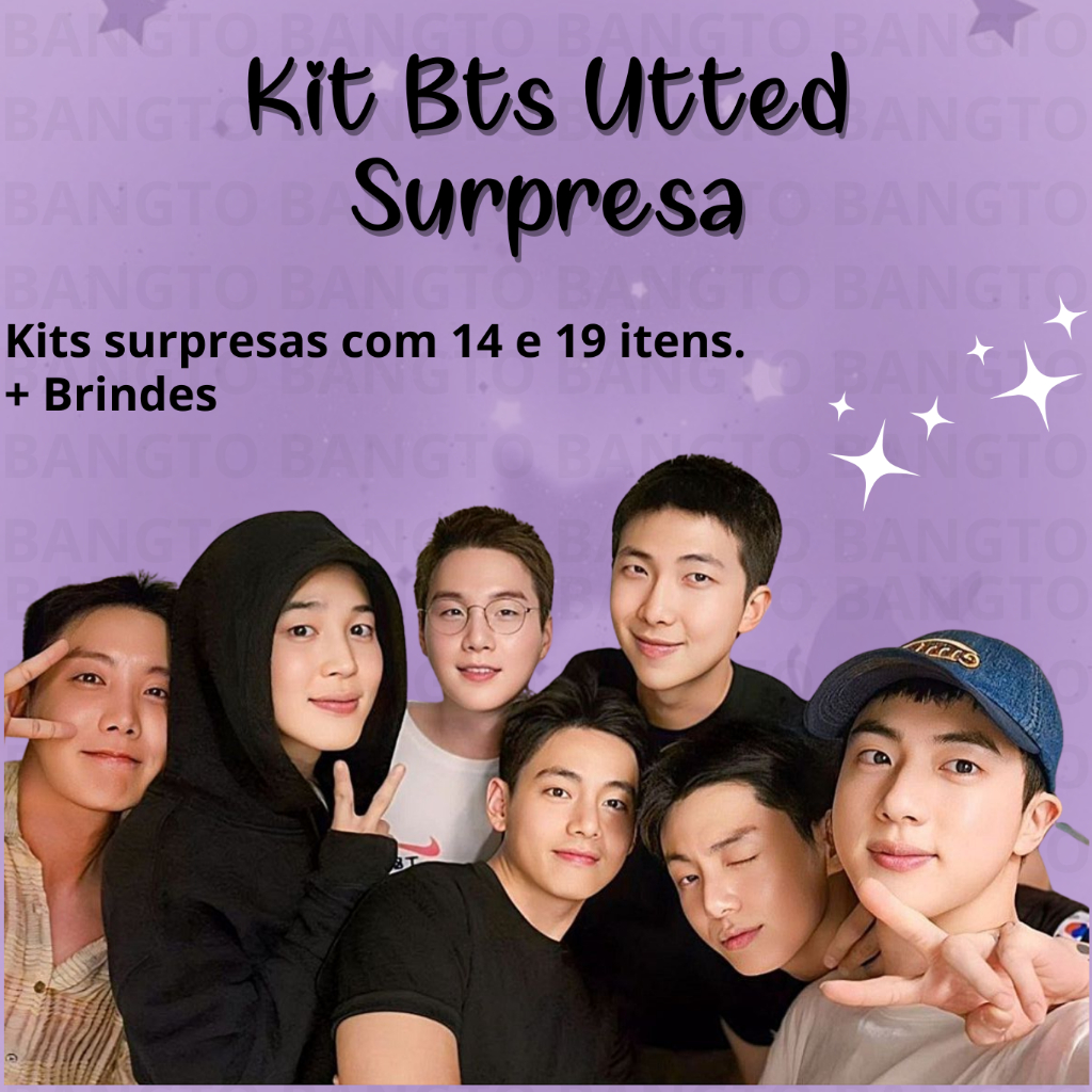 KIT BTS Bangtan Boys Utted kpop Surpresa com até 72 Itens