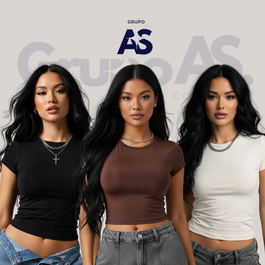 KIT COM 3 BABY TEE BLUSINHA BÁSICA COMBINA COM TUDO NOVIDADE DIRETO DA FABRICA em Oferta na Shopee