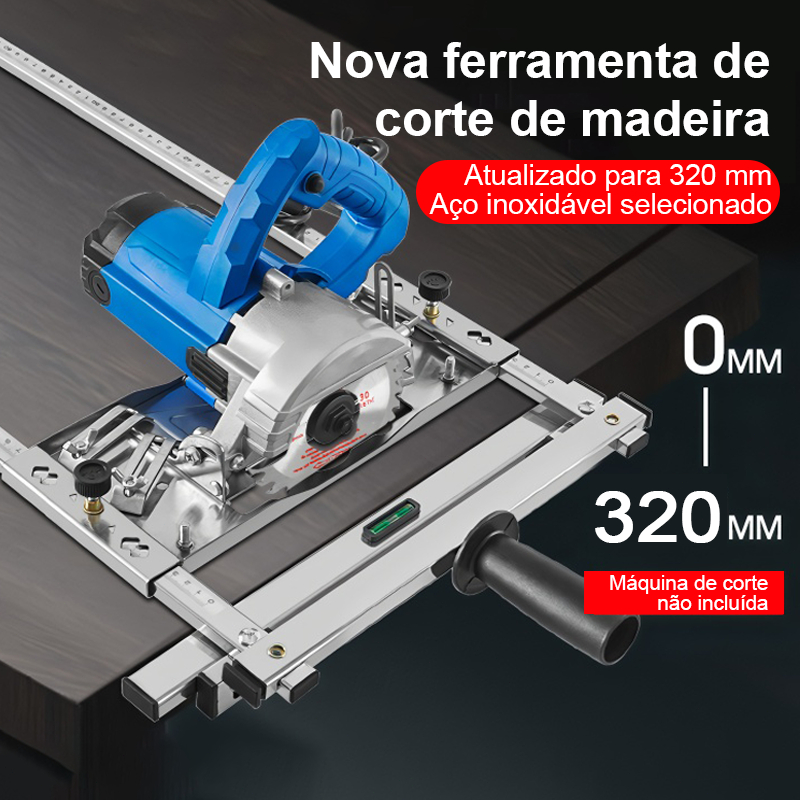Guia Bancada Posicionador Multifuncional De Corte Para Serra Circular, Tupia, Tico Cortadora Trabalhar Madeira Cortadora