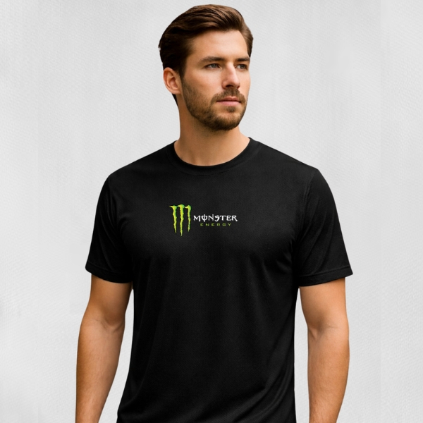 Camisa Dry Fit Masculina - Monster 01 - Academia Corrida Tecnologia Dry Fit Elasticidade Superior Conforto Térmico