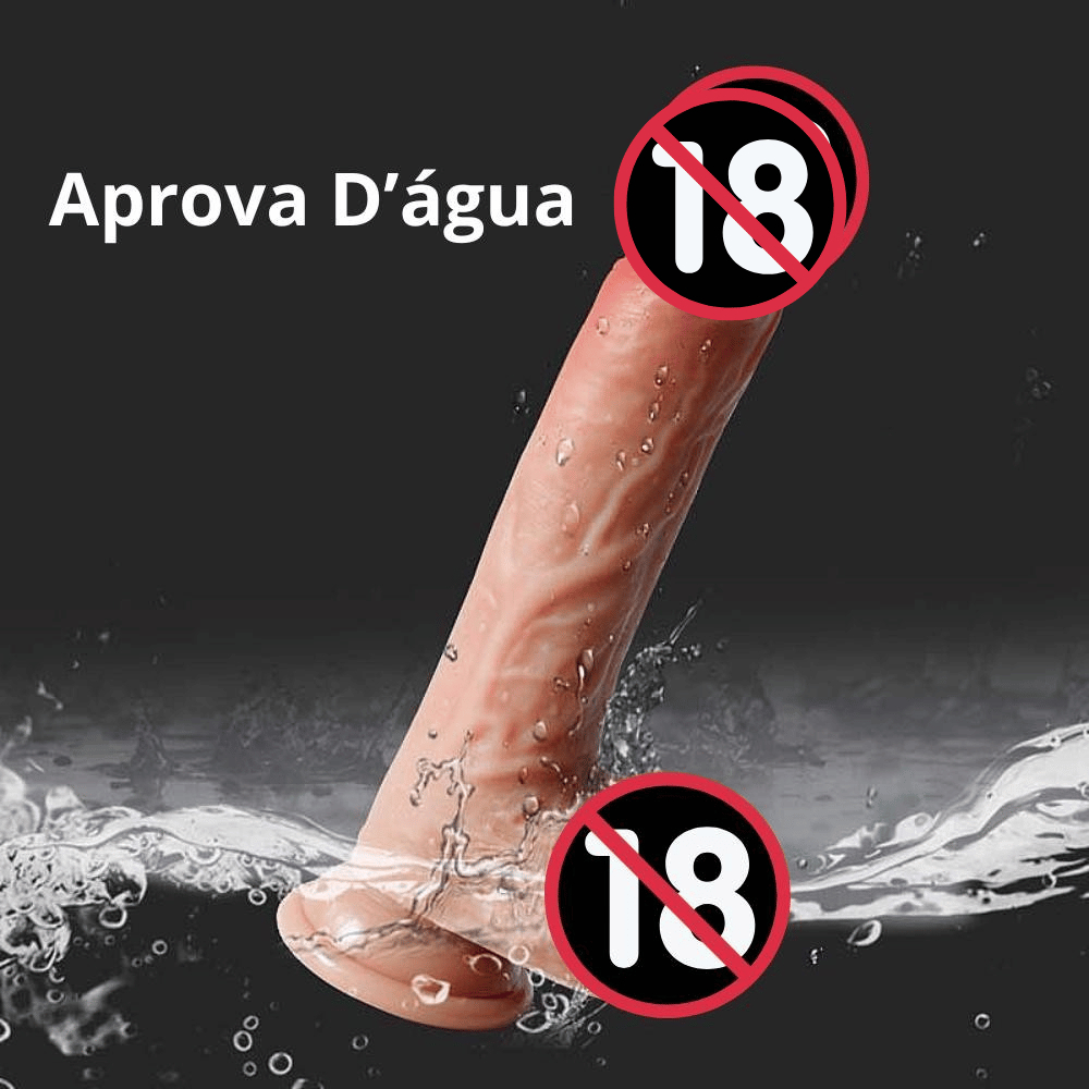 Penis VAI e VEM Vibração Esquenta Cyberskin imita a pele Realístico