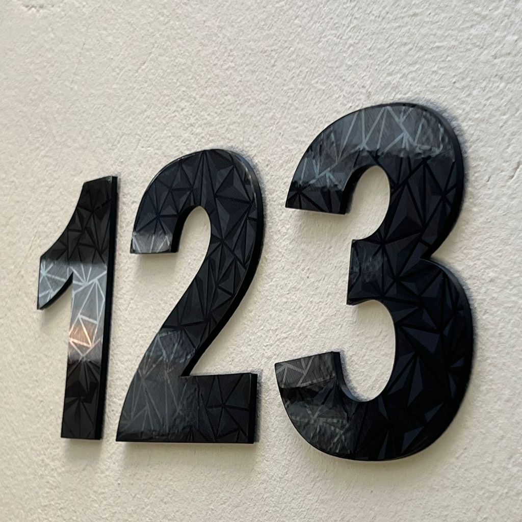 Numeros Residenciais Casa Apartamento Alto Brilho Preto 12cm em Oferta na Shopee