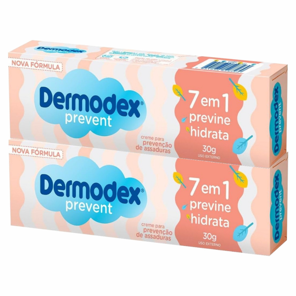 Dermodex Prevent Creme para Prevenção de Assaduras - 30g - Kit com 2
