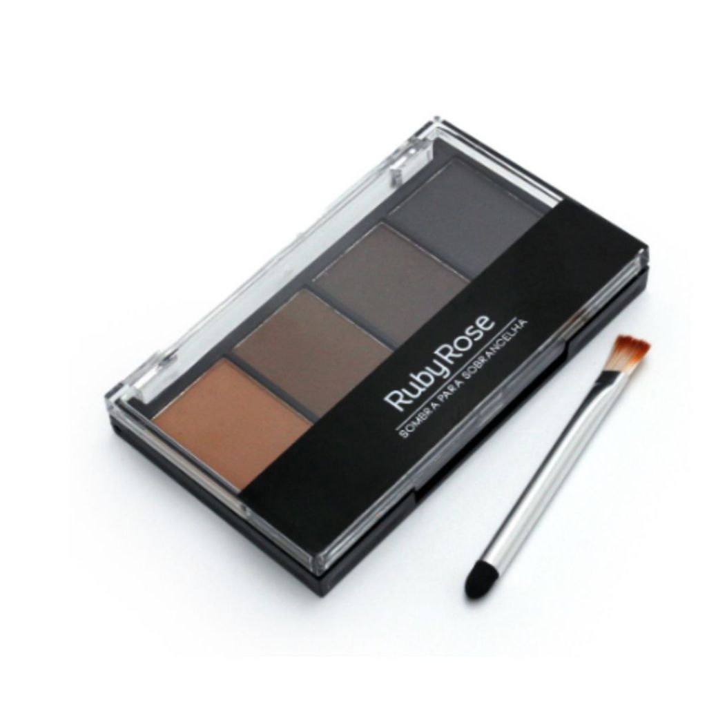 Paleta de Sombra para Sobrancelha Ruby Rose com 4 Sombras F572
