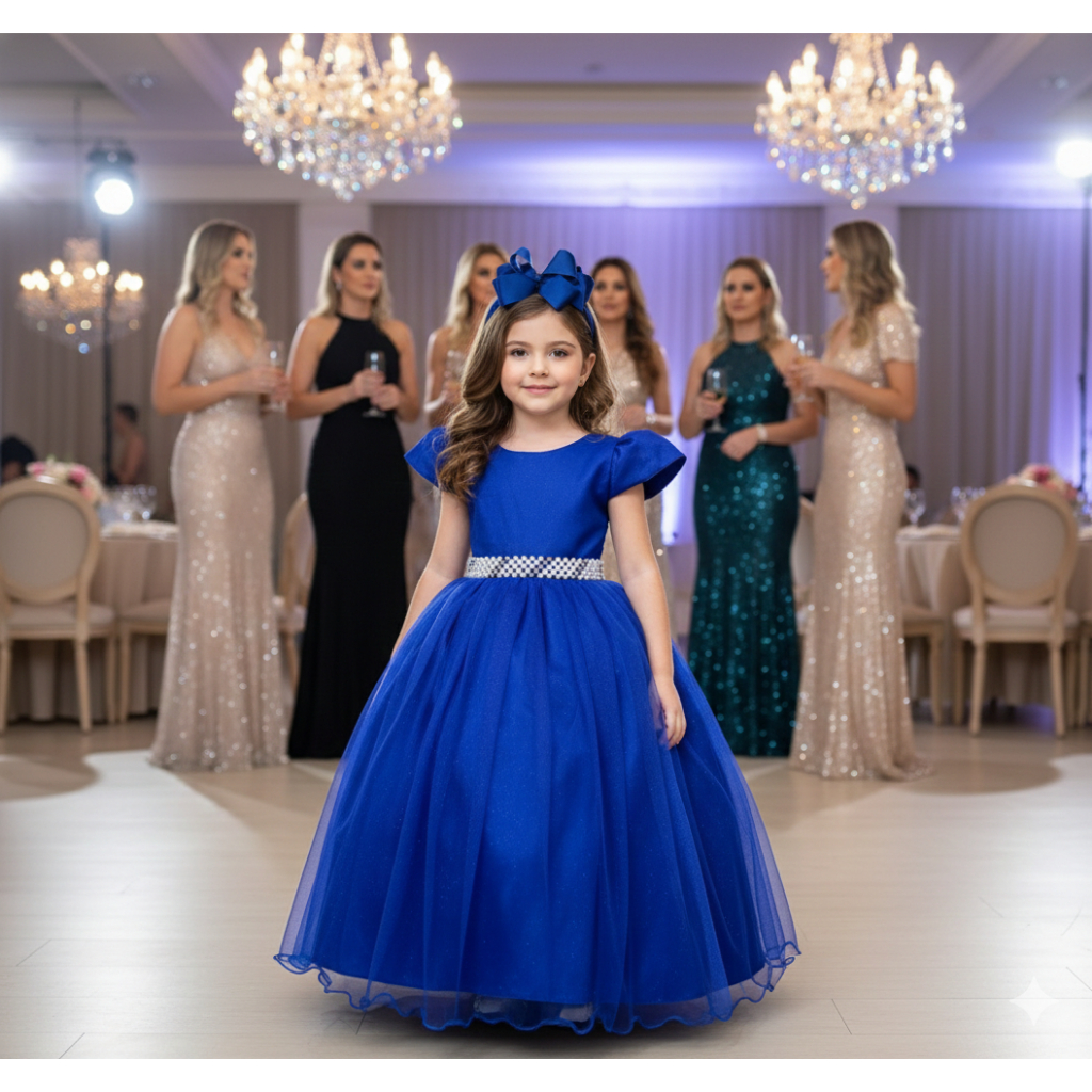 Vestido Marie Longo Heloisa Azul Royal