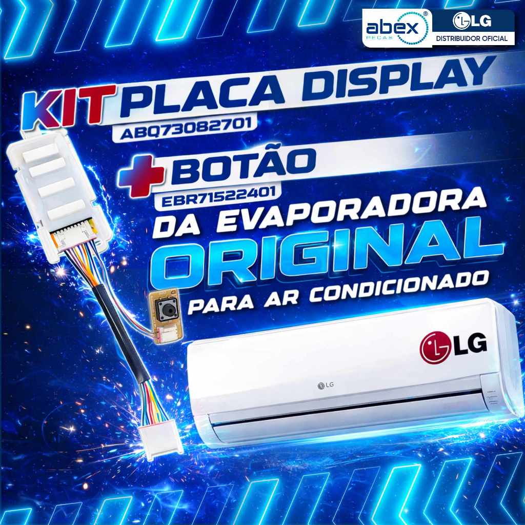Placa Display Completa Ar Condicionado LG Inverter 9000 a 24000 Btus Original
