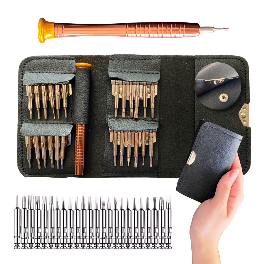 Kit Chaves Torx Precisão 24 Peças T2 a T15 Fenda