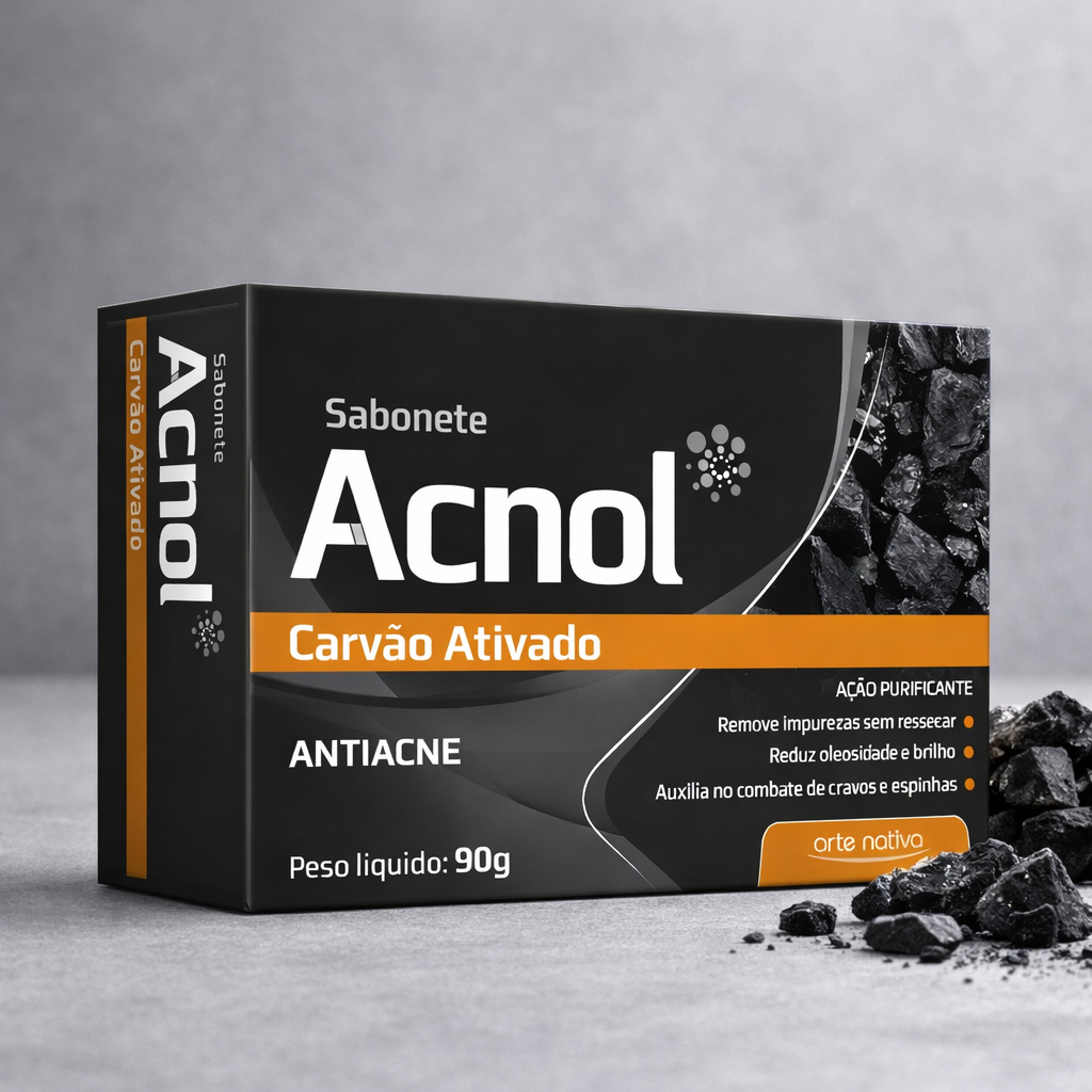 Sabonete Antiacne Carvão Ativado Acnol 90g - Arte Nativa