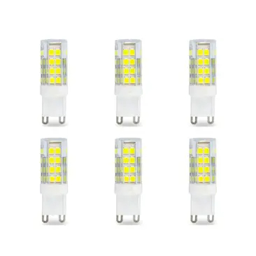 Kit C/6 Lâmpadas Halopim G9 Led 5w Para Lustres E Arandelas Branco quente Branco frio BVOLT