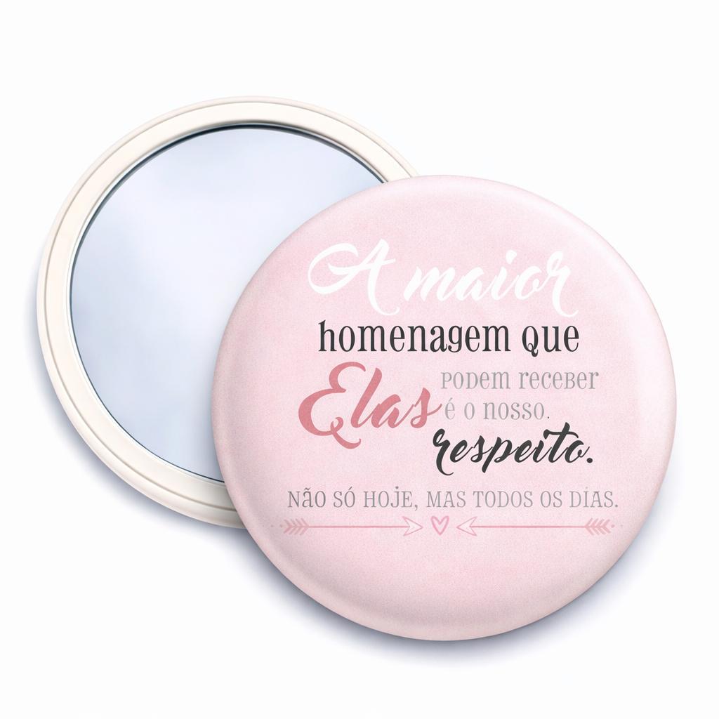 100 Espelhos de Bolsa Personalizado dia da mulher em Oferta na Shopee