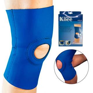 Joelheira Ortopédica Ajustável com Orifício Azul Knee em Oferta na Shopee