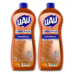 Kit 2un Limpa Pisos Uau Madeira 750ml