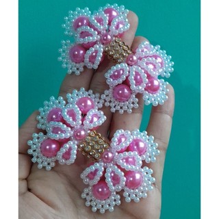 tramas de pérolas para chinelos / laço de pérolas