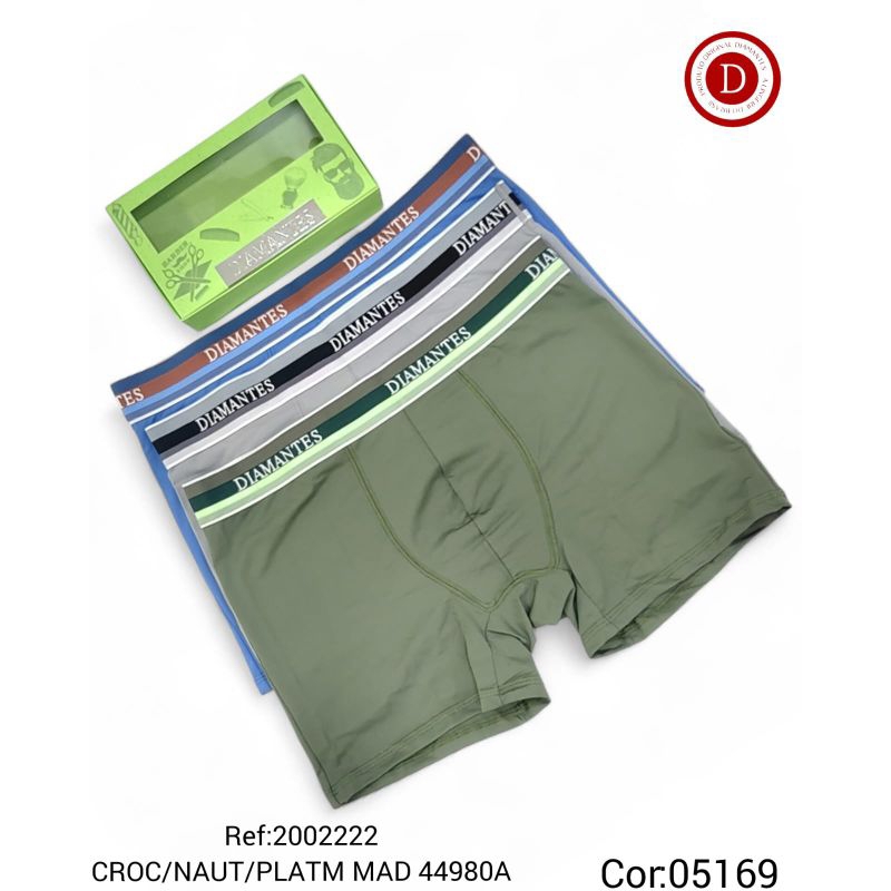 Cueca Boxer Diamantes lingerie na unidade Original em Microfibra no Saquinho em Oferta na Shopee
