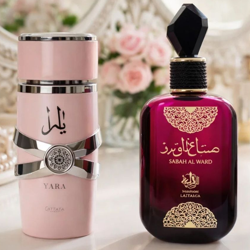 Kit Individual Ou 2 Perfumes Árabes Lattafa Yara + Sabah Al Ward – Luxo, Elegância e Alta Fixação Feminina em Oferta na Shopee