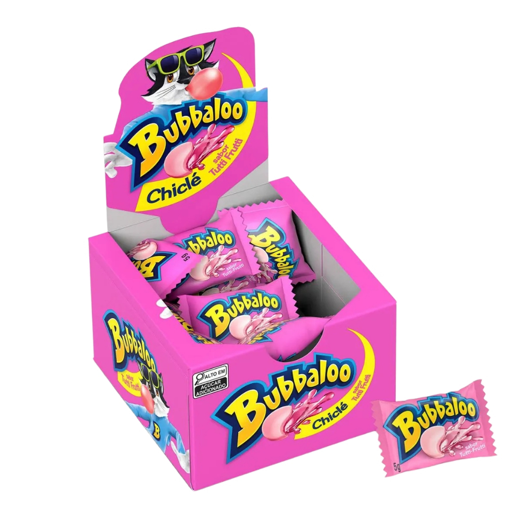 Chiclete Sabor Tutti Frutti 300g 60 Unidades Bubbaloo
