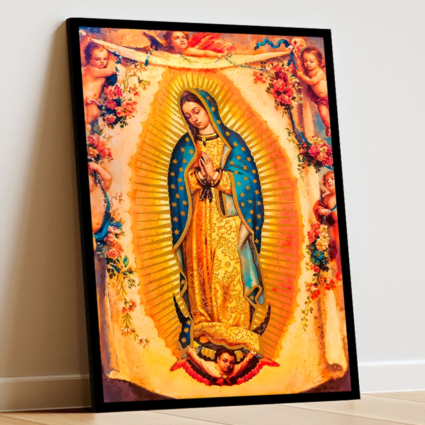 Quadro Decorativo Nossa Senhora de Guadalupe Religioso Sala Quarto Escritório Altar Católico