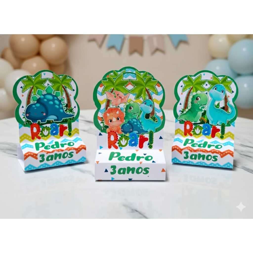 Porta BIS duplo personalizado Dino baby | Dinossauros | lembrancinha festa infantil | qualquer tema | brinde aniversário